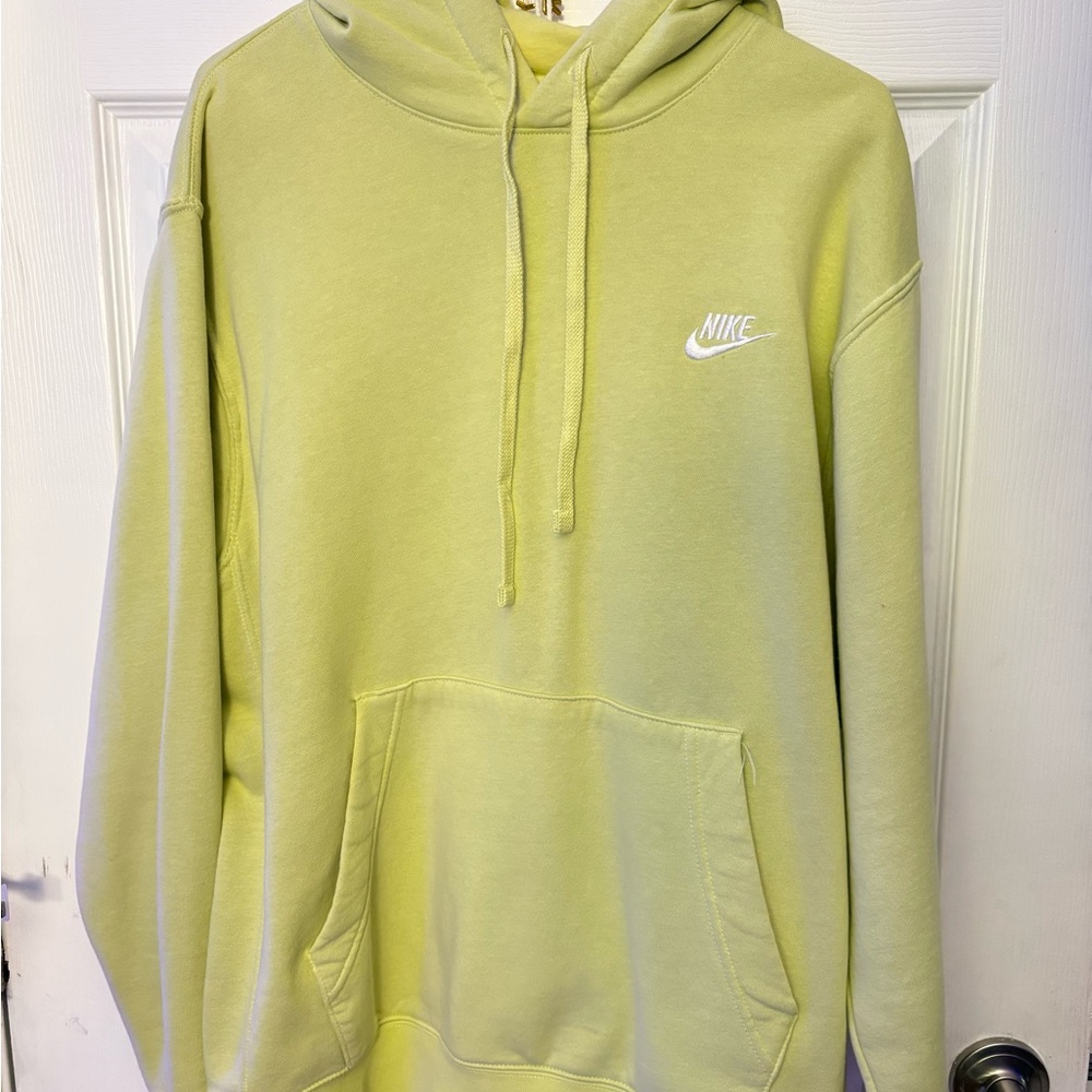 Nike Men's Light Yellow Hoodie